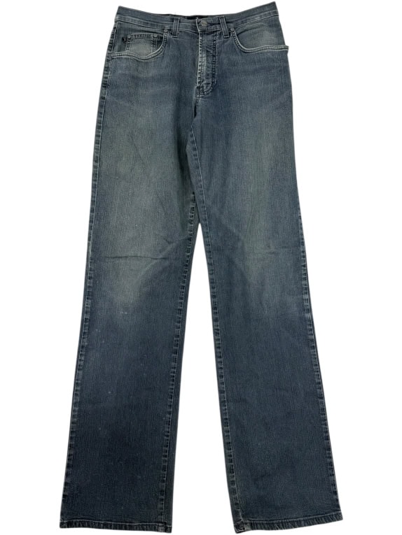 VINTAGE TRUSSARDI JEANS | S | ΣΚΟΥΡΟ ΜΠΛΕ/ΓΚΡΙ